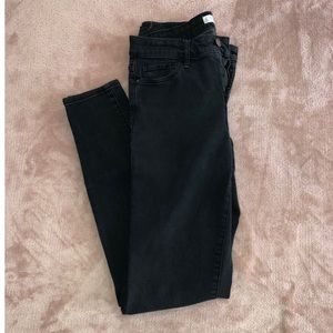 Black high rise a&f jeans
